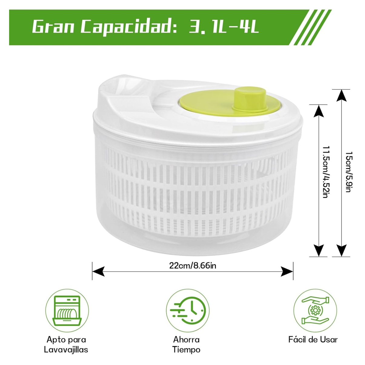 Miniatura 7 de Centrifugador de verduras Frutas Cocina